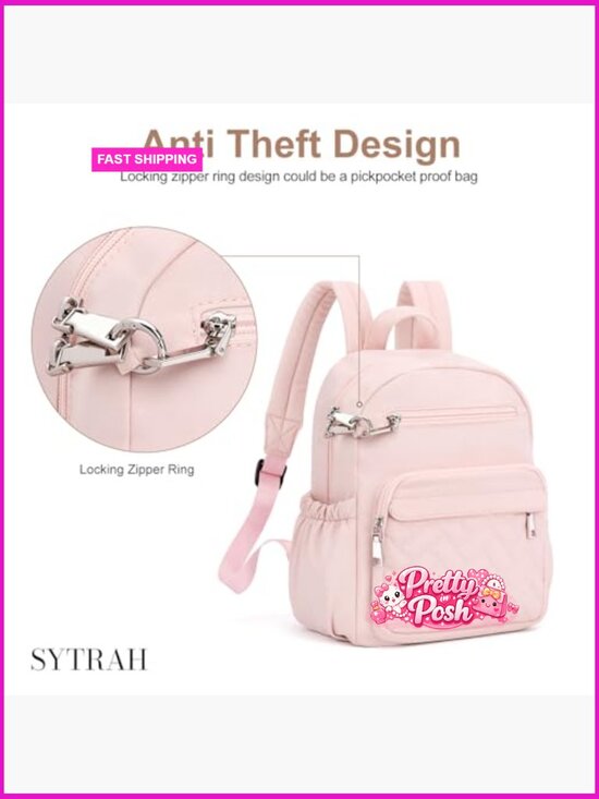 Mini Backpack, Anti Theft Backpack, Waterproof Lightweight Puffer Backpack with main image 4